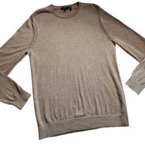 Theory Sweater Mens Large Crewneck Pullover Merino Wool Blend Preppy